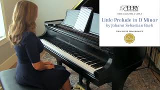 Little Prelude 5 in D Minor by Johann Sebastian Bach RCM Level 6 List A 2022 Celebration Series [upl. by Yntirb]