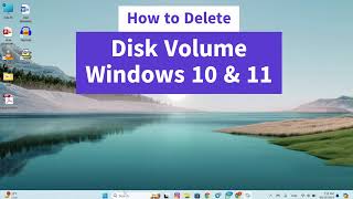 How to Delete Drive Partition in Windows 10 amp 11 [upl. by Anilef]