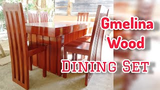 8 SEATERS DINING SET  Gmelina Wood [upl. by Culbert]