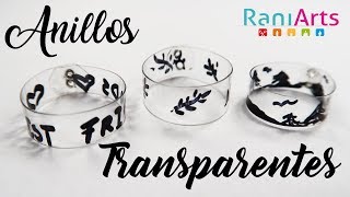 ANILLOS TRANSPARENTES  DIY  FÁCIL [upl. by Nitnilc]