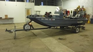 2002 Landau MV1670 16 Tunnel Hull River Boat  For Sale  Online Auction [upl. by Kev]