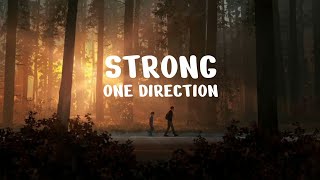 One Direction  Strong Lyrics Video [upl. by Burlie532]