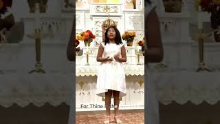 Victory Brinker sings the Lords Prayers love gospel singer [upl. by Ymiaj]