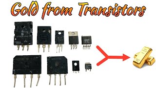 Transistors Gold Recovery  Recover Gold From Transistors  Gold Recovery [upl. by Innus]