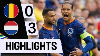 Highlights  Romania vs Netherlands  Uefa Euro 2024 [upl. by Ramad79]