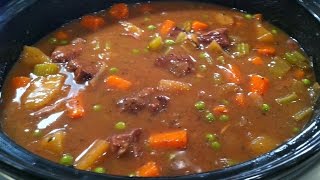 Easy Slow Cooker Beef Stew  One Pot Chef [upl. by Aritak]