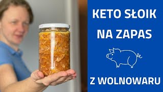 Keto gotowanie na zapas wieprzowina z wolnowaru do słoika [upl. by Lakim672]