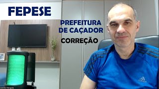 CORREÇÃO AO VIVO  RLM  PREFEITURA DE CAÇADOR  NÍVEL MÉDIO [upl. by Notsniw239]