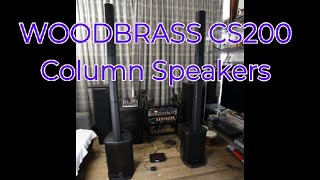 WOODBRASS CS200 Column SpeakersUnboxing Review and Sound Testaboutlifeandmusic0918 [upl. by Odraode]