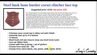 TIPS FOR BUYING A CORSET ONLINE  Lucys Corsetry [upl. by Cedell]