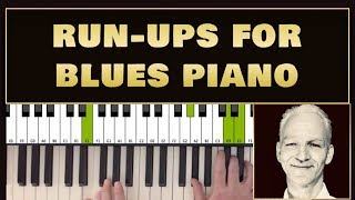 How to play blues piano runups  From C7 to F7 in style [upl. by Corette984]