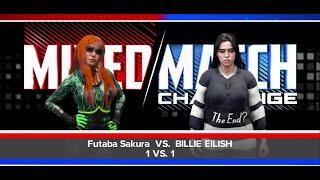 Futaba Sakura Persona 5 vs Billie Eilish Celebrity WWE2K24 [upl. by Inanak]