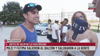 Mudanza presidencial Javier Milei y Fátima Florez rumbo a la Quinta de Olivos [upl. by Audrie]