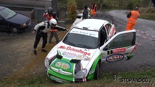 Rallye du Condroz 2013 day 1 with crashes from Grooten and Deveza [upl. by Edia]