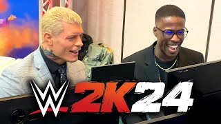 I Played WWE 2K24 vs CODY RHODES [upl. by Harrak]