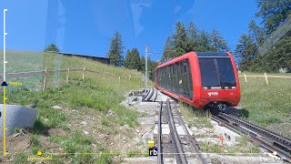 Switzerland  Lucerne  Pilatus Bahn Cogwheel Full Train Ride 4K [upl. by Pouncey]