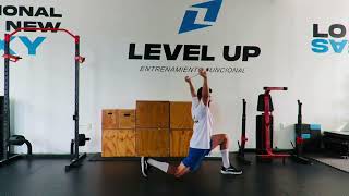 Overhead deep lunge stretch [upl. by Tandi]