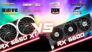 Radeon RX 6650 MSI xt vs RX 6600 Gigabyte 1080p  Teste comparativo [upl. by Sudoeht]