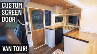 FULLY CUSTOM DIY CAMPER VAN  FULL TOUR  2023 RAM PROMASTER [upl. by Wons]