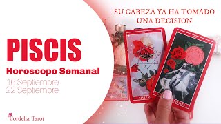 ⭐️PISCIS HOY ESTAS EN LA MENTE DE ESTA PERSONA 🤫🥰😍 Horóscopo  Tarot Semanal Cordelia [upl. by Akimas]