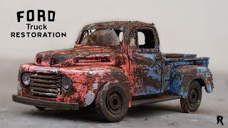 1948 Antique Ford Truck Model Restoration  Amazing Transformation [upl. by Etram]