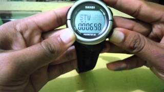 SKMEI 1058 PEDOMETER 3D WATCH [upl. by Annahavas]