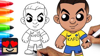 How To Draw Cristiano Ronaldo [upl. by Iroak670]