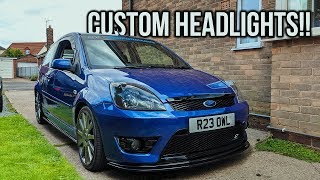 Splitting and Spraying Fiesta MK6 Headlights Ft FF04ORD [upl. by Mchugh]