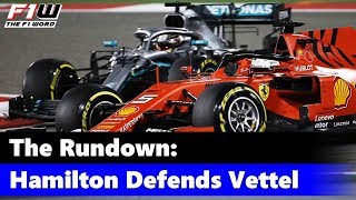 The Rundown Hamilton Defends Vettel [upl. by Herculie]