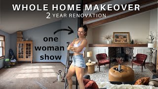 Whole Home Renovation  2 Year Remodel Solo DIY [upl. by Kirkpatrick]