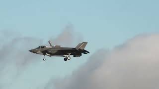 F35B Lightning  From RAF Marham Hovering Over RAF CONINGSBY RUNWAY 0725 In Use 28112023 [upl. by Nikolai]