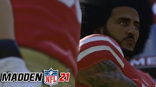 How to Play as Colin Kaepernick in Madden 21 Colin Kaepernick Gameplay [upl. by Hopkins736]