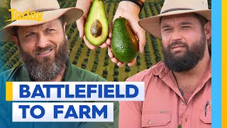 Army veterans swap their fatigues for avocado farming  Today Show Australia [upl. by Eggleston]