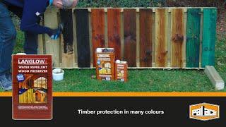 Timbercare with a splash of colour using Wood Preserver  Protecting your wood with style [upl. by Yelyk300]