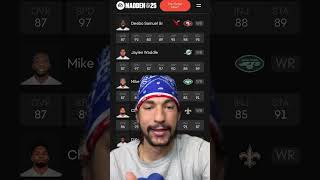 Reacting to Madden 25 Wide Receiver Ratings [upl. by Aruam462]