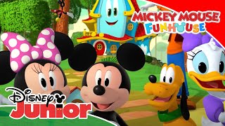 Mickey Mouse Funhouse ¡Estira  Disney Junior Oficial [upl. by Inafets]