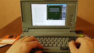 Raspberry Pi powered vintage 1990s NEC PC9801nv laptop [upl. by Schuman243]