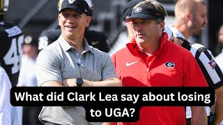 Clark Leas postgame comments after losing to UGA [upl. by Ludlew]