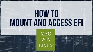 Mount amp Access EFI Partition on Mac  Windows  Linux [upl. by Ahsinet857]