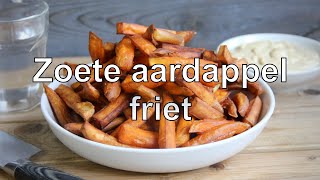 Zoete aardappel friet maken [upl. by Thera]