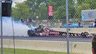 Top Fuel Dragster Does A MASSIVE BURNOUT on WOODWARD AVENUE [upl. by Aikan]