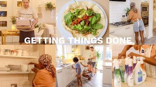 GETTING THINGS DONE  Cook Clean amp Organize with me  Unboxing  Homemaking Motivation [upl. by Rosana]