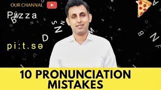 10 Pronunciation Mistakes 10 mispronounced words Part1 [upl. by Yajeet860]