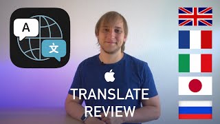 Talking with people via Apple Translate – App Review [upl. by Akirret]