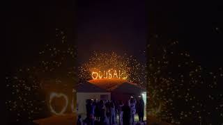 Dubai desert fire show 💥💥⭐️ shorts travel dubaiattractions desertsafari fireshow [upl. by Fotina]