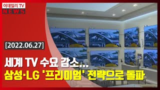 세계 TV 수요 감소 삼성·LG 프리미엄 전략으로 돌파 20220627 [upl. by Dianne828]