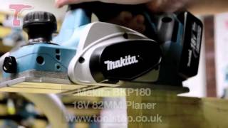 Makita BKP180 Cordless 18V Planer [upl. by Rubens47]