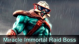 Miracle Huskar 1 vs 4 immortal raid boss — MB vs MFF [upl. by Johnath807]