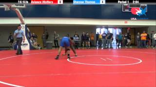 75 KG R1  Aviance Watters Cumberlands vs Sherese Thomas OKCU Gator [upl. by Willett916]