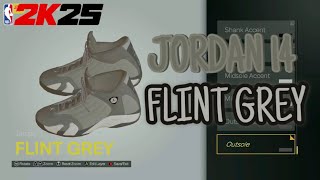 “HOW TO MAKE” Jordan 14 “Flint Grey” in NBA 2K25 Shoe Creator [upl. by Lucila223]